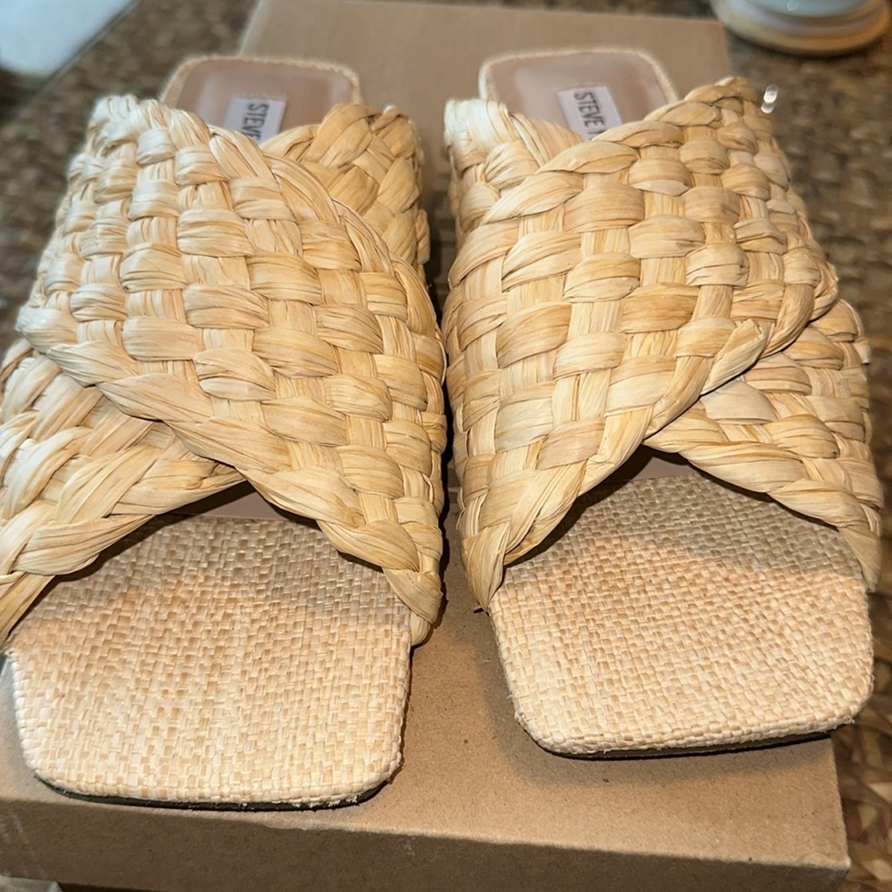 Steve Madden Marina Natural Raffia